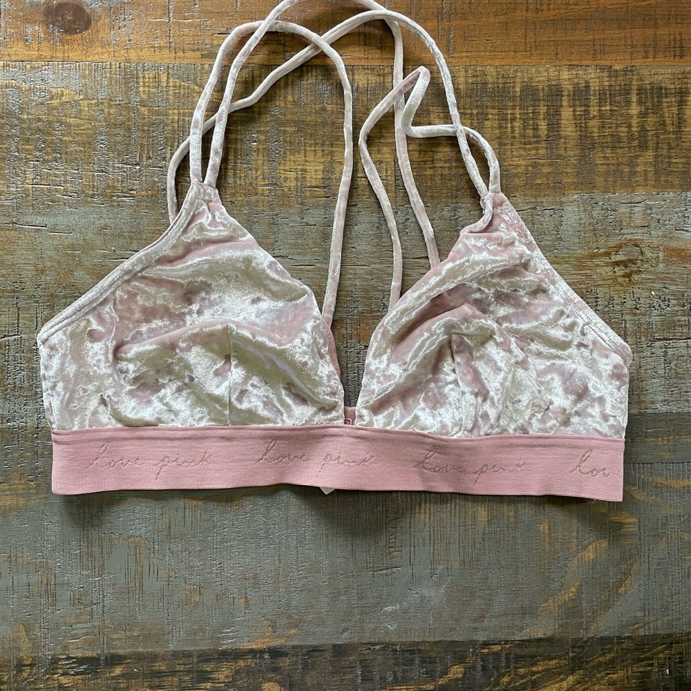 Victoria's Secret Pink Velvet Bra